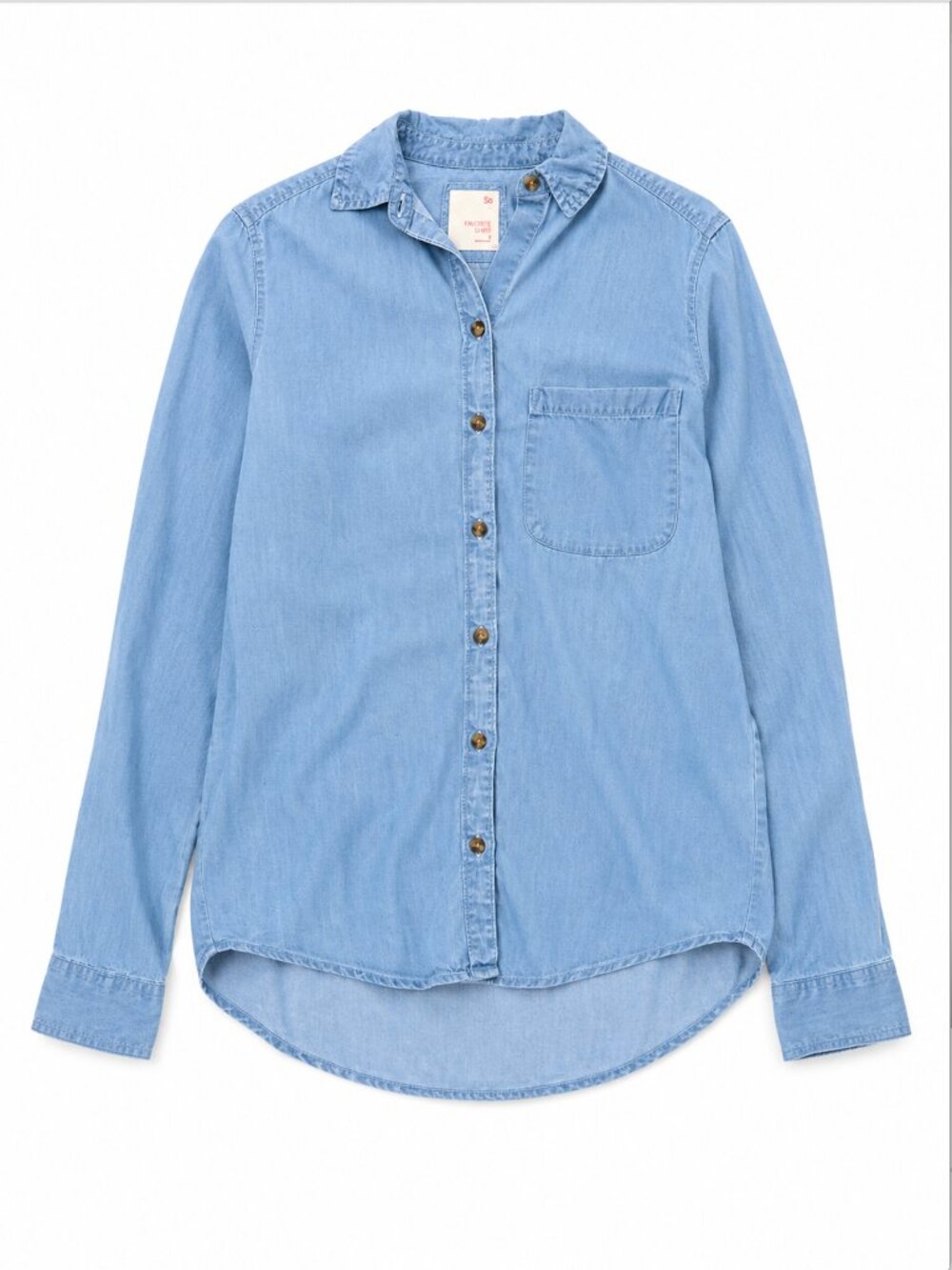 SO Favorite Shirt Light Blue Chambray Button-Up | Size S